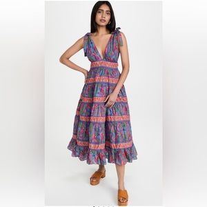 NWOT Farm Rio Macaw Midi Dress